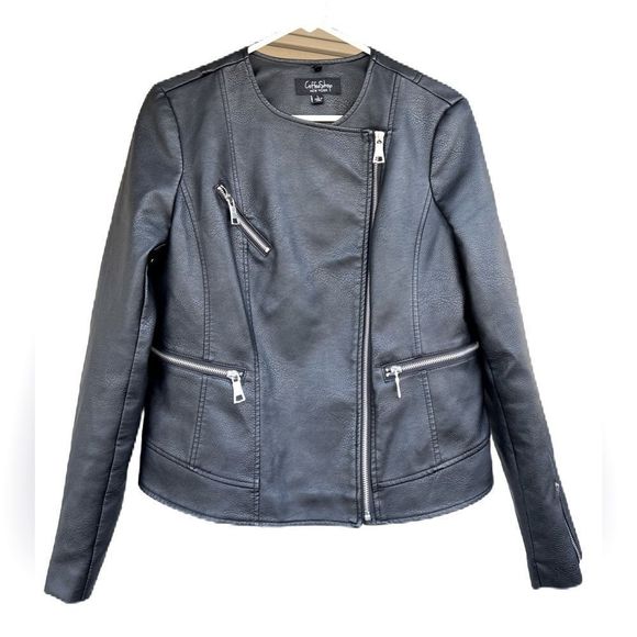 Coffee Shop New York Jackets & Blazers - Coffee Shop New York soft black faux leather jacket. Excellent condition.